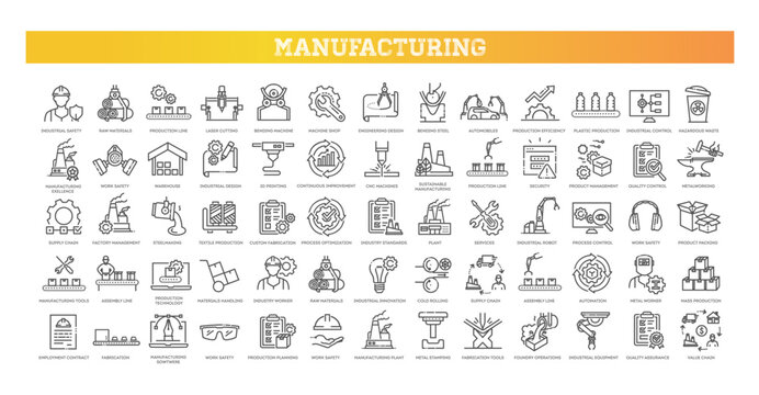 Manufacturing icons
