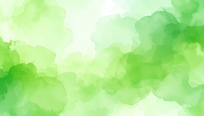 Abstract watercolor, light green tones