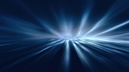 Obraz premium Vibrant photo of blue gradient abstract texture background glowing light rays lines futuristic cg.