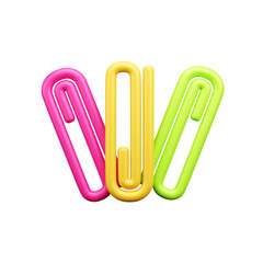 paper clips on white background