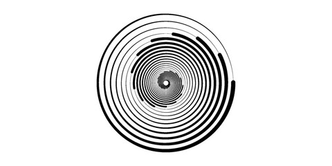 Spiral sound wave rhythm line dynamic abstract vector background