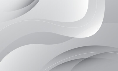 Abstract white grey wave background. Eps10 vector