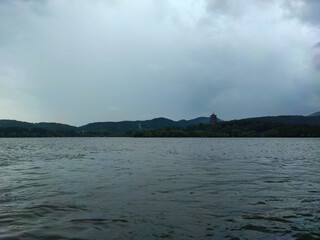 The beautiful view of the West Lake (Xi Hu) and Leifeng Pagoda.