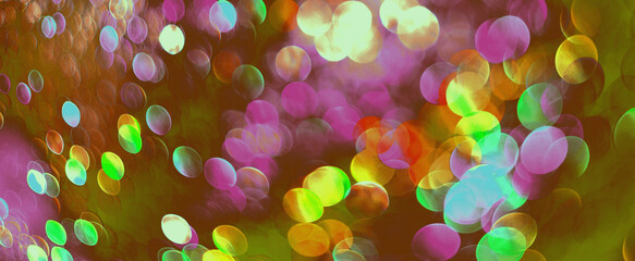 abstract background with colorful bokeh