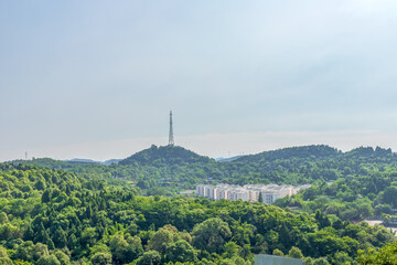 The natural scenery of Donghu Mountain Park in Deyang City, Sichuan Province, China