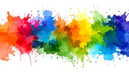 Fototapeta premium Colorful splatters background