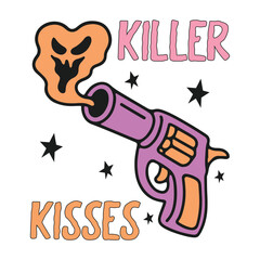 Halloween Quote Kawaii Retro 