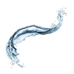 Abstract water splash, flowing curve