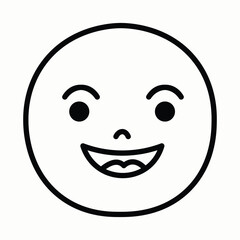 A Very Cheerful Child Laughing Brightly With a Happy Expression