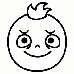 Naughty Little Child With a Sly Smile and Mischievous Glance