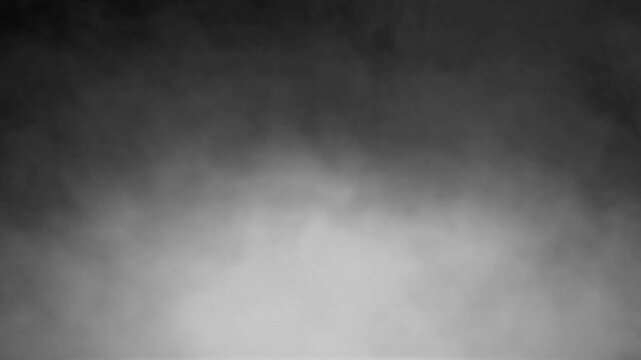 Realistic rising smoke endless wall, cloud, ice floating fog loop animation