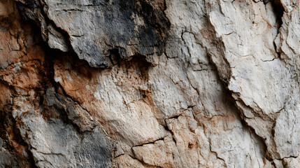 Natural Textured Surface of Rough Weathered Rock in Earth Tones