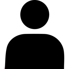 silhouette of a man with speech bubble