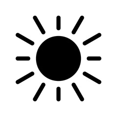 Sun Icon Vector Symbol Design Illustration
