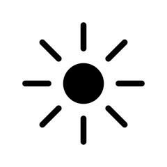 Sun Icon Vector Symbol Design Illustration