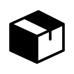 Packed Box Icon Vector Symbol Design Illustration