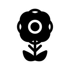 Fototapeta premium Sunflower Icon Vector Symbol Design Illustration