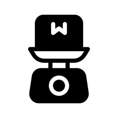 Package Weight Scale Icon Vector Symbol Design Illustration