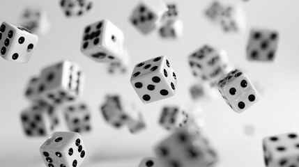 dice on a white background