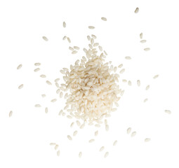 white rice on transparent background macro png
