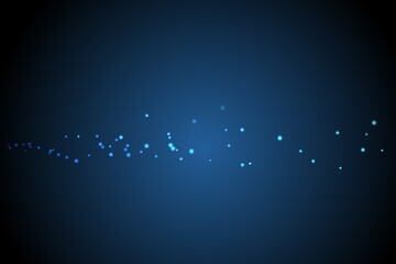 Blue dots on black background