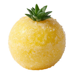 Fresh citrus fruit with unique texture on a white background