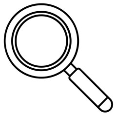 Magnifier Symbol Flat Vector