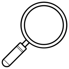 Magnifier Symbol Flat Vector
