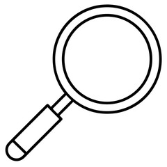 Magnifier Symbol Flat Vector