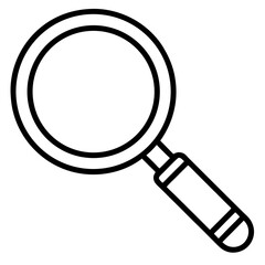 Magnifier Symbol Flat Vector