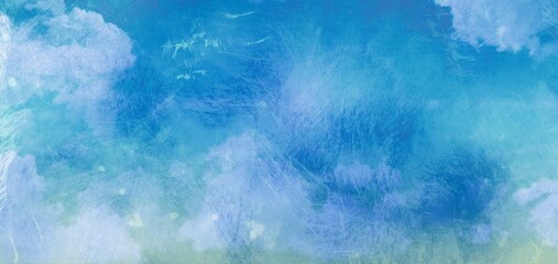 Digital image of blue cloudy sky