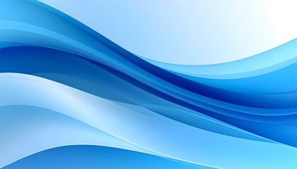 Naklejka premium Abstract Blue Wave Background Design