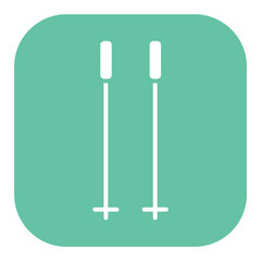 Ski Sticks Icon