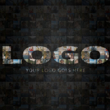 Multi Screen Logo Opener. Square Intro for Social Media.