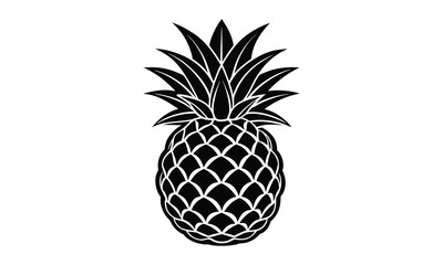 Obraz premium Pineapple t shirt design silhouette and vector Editable Pineapple Vector for Bold Custom Prints