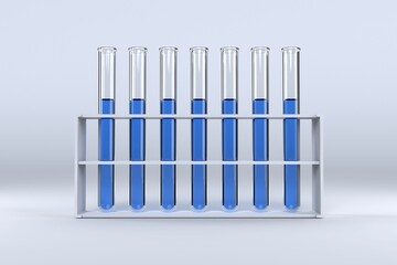 Test tube with chemical solution