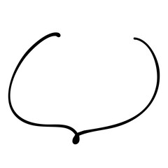 手描きのかわいい吹き出し。落書きのようなラフなベクターのスピーチバブル。