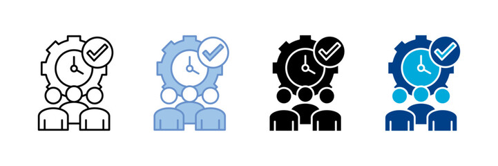  Efficiency  Icon Set Multiple Style Collection