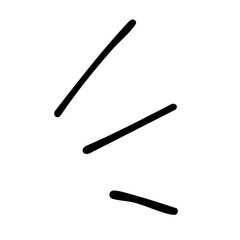 強調や注目を促すときの放射状のワンポイントマーク。集中線。