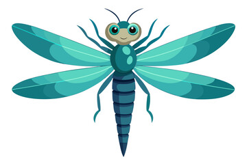 vector illustration of a dragonfly