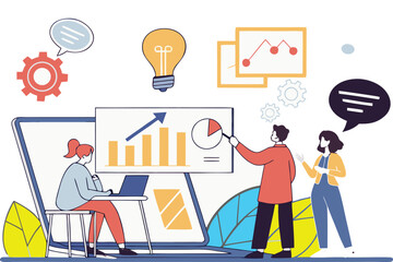 Diverse Team Collaborating on Innovation and Business Strategy


