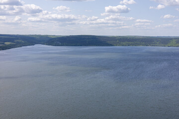 Landscape by the water on a summer day