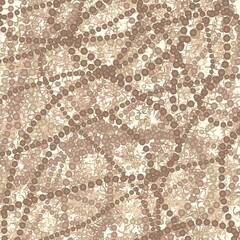 Abstract Digital Ornament: A complex web of interconnected circular elements intertwines, weaving a mesmerizing abstract pattern. The image evokes the intricacy and interconnectedness.