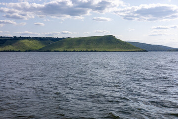 Landscape by the water on a summer day