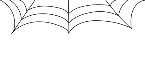 Large web on white background with empty space for inscription, for banners, background