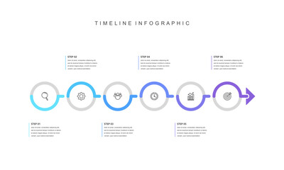  Business road map timeline infographic concept. with icons and 6 steps, Corporate milestones graphic elements. workflow layout, diagram, report, web design. Creative, Vector illustration.