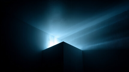 abstract background with blue lights