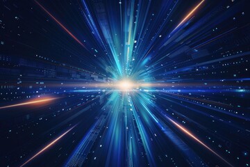 Fototapeta premium Speed motion minimal blur effect futuristic technology background.