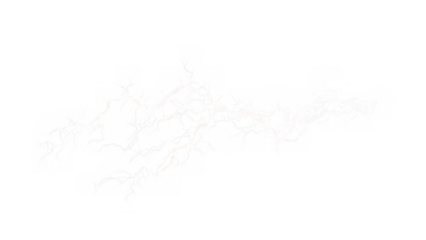 Lightning in bright isolation, created with AI, PNG