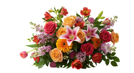 Vibrant Floral Arrangement A Symphony of Colors and Textures